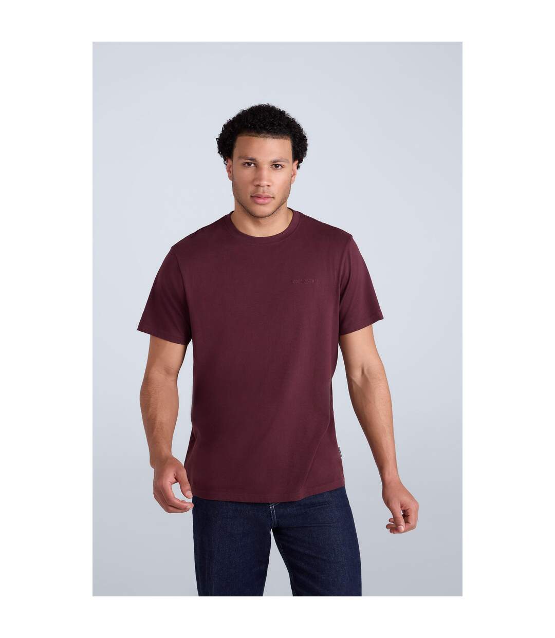 T-shirt icon homme bordeaux Animal-1