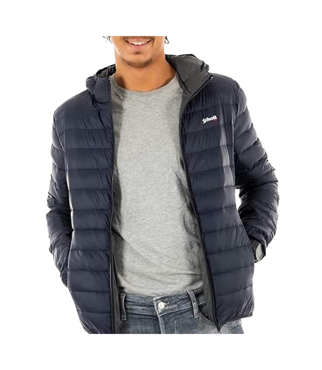 Doudoune marine homme schott silveradors - s-1