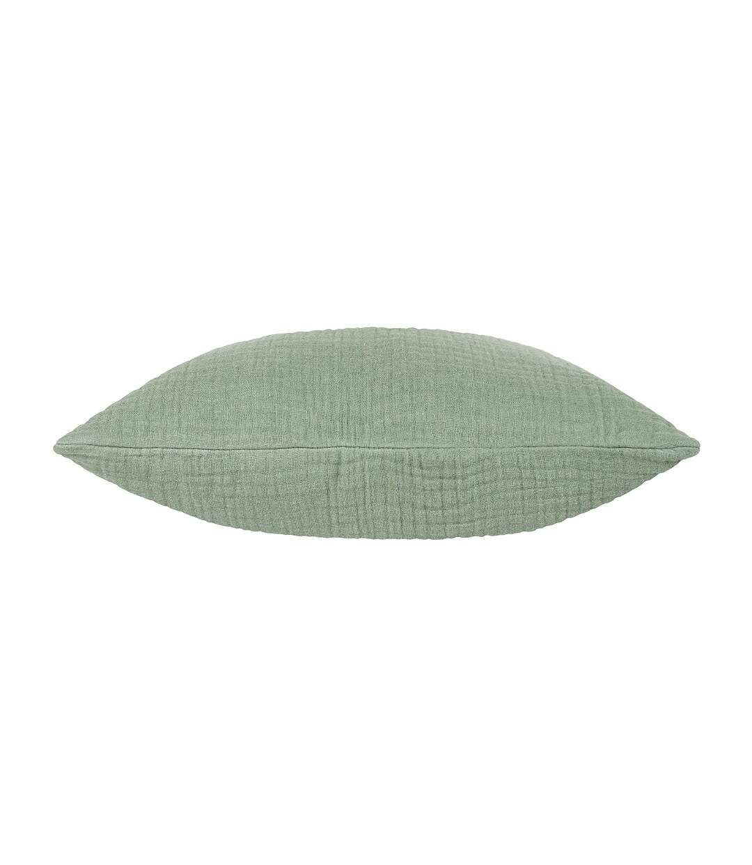 Lark cotton crinkled cushion cover 45cm x 45cm eucalyptus Yard