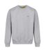 Mens Fleece Crew Neck Sweatshirt Light Grey Iron Mountain-1