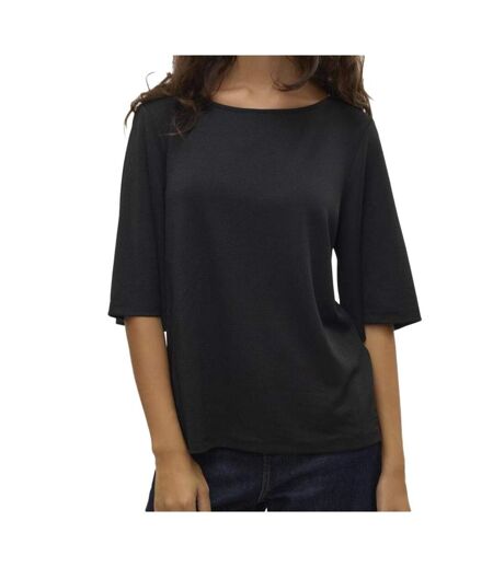 Top Noir Femme Vero Moda Kanva - L