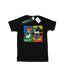 Disney Womens/Ladies Mickey Mouse Donald Clothes Swap Cotton Boyfriend T-Shirt (Noir) - UTBI37087-1