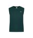 Mens Logo Cotton Vest Top Forest Green Slazenger-1