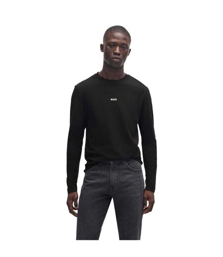 Mens Long-sleeved T-shirt Black Boss