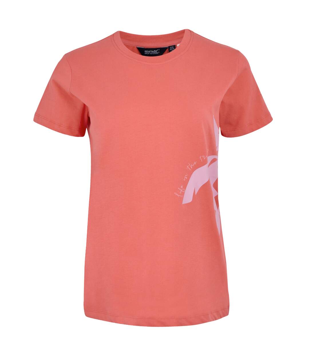 Womens/ladies filandra vx tropical t-shirt peach bloom Regatta-1