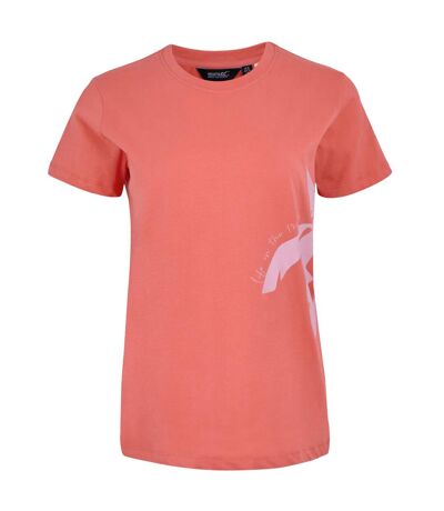 Womens/ladies filandra vx tropical t-shirt peach bloom Regatta