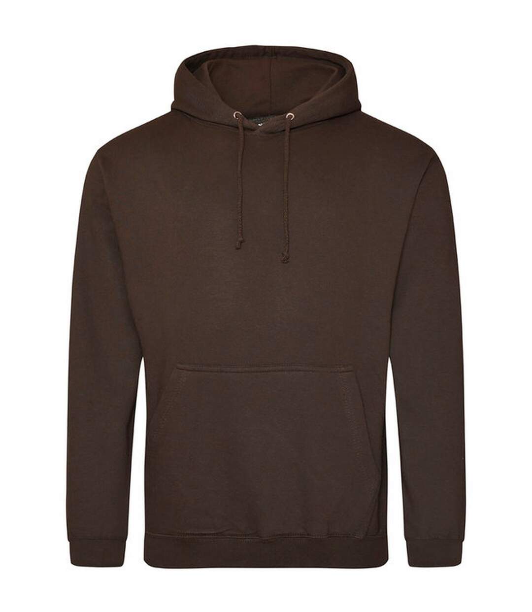 Sweat À Capuche College Adulte Marron Foncé Awdis-1