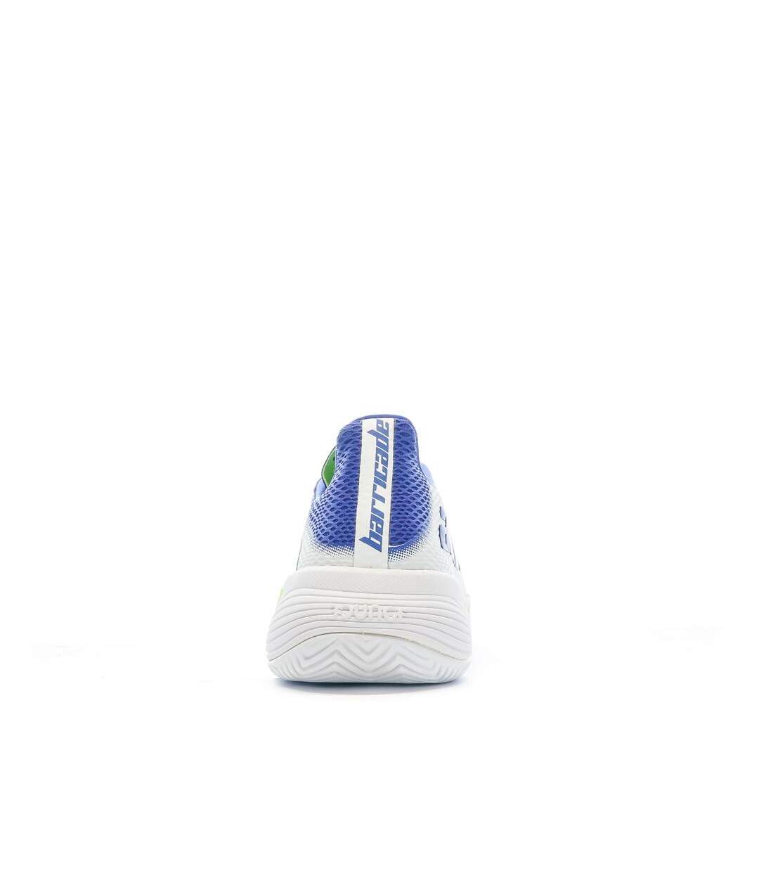 Chaussures de tennis blanc/bleu homme adidas barricade-3