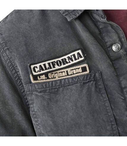 Chemise femme effet délavée avec patch Californie Vondutch