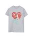 Disney Femme/Ladies The Little Mermaid Love Daddy Cotton Boyfriend T-Shirt (Gris sportif) - UTBI30984-1