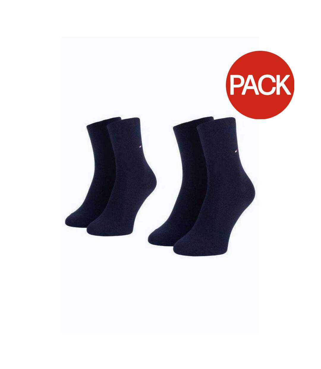 Chaussettes Motif/style Uni Femme Bleu Marine Tommy Hilfiger-1