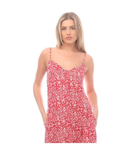 Robe longue caraco femme rouge Superdry