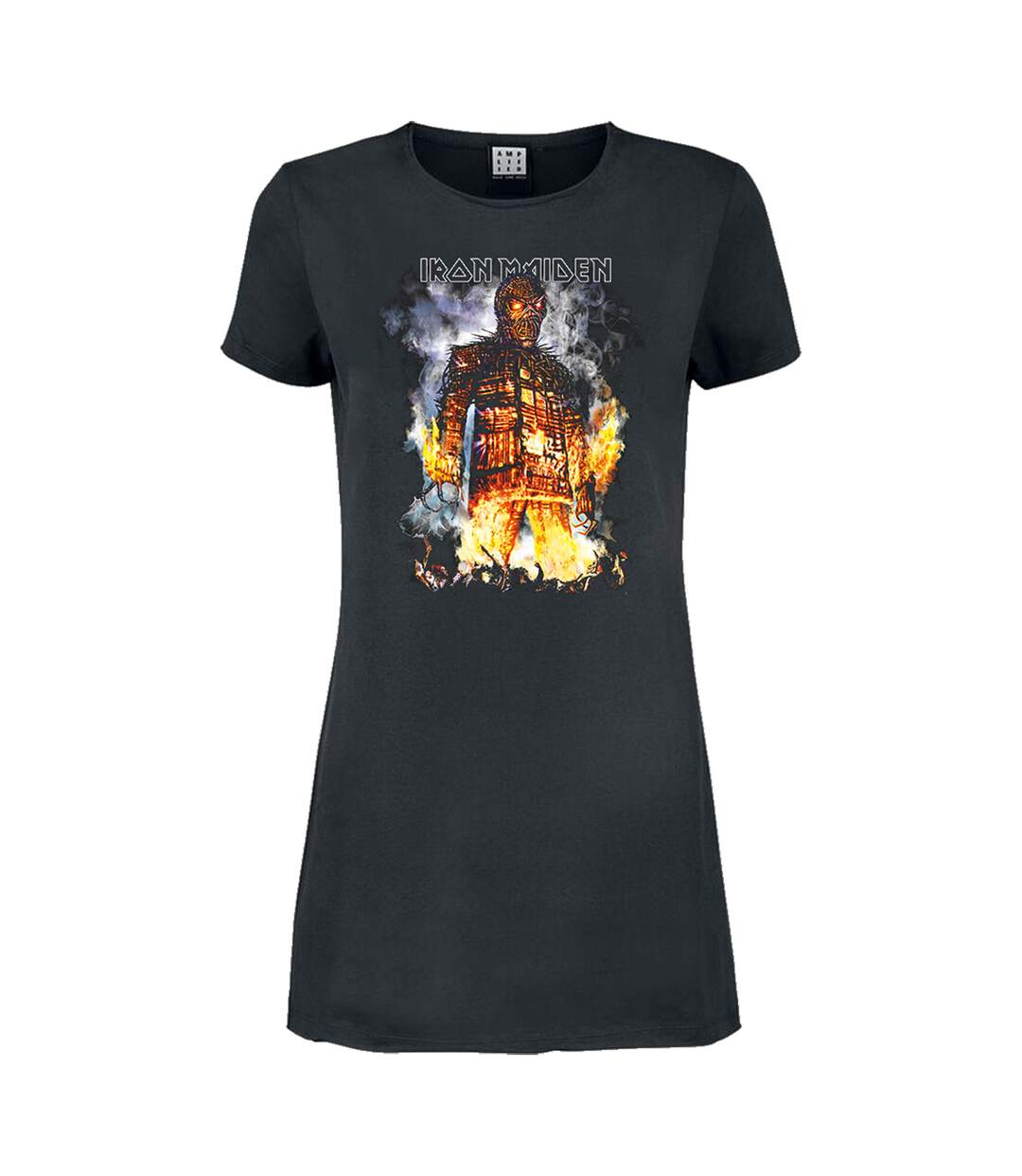 Robe t-shirt the wicker man femme charbon Amplified