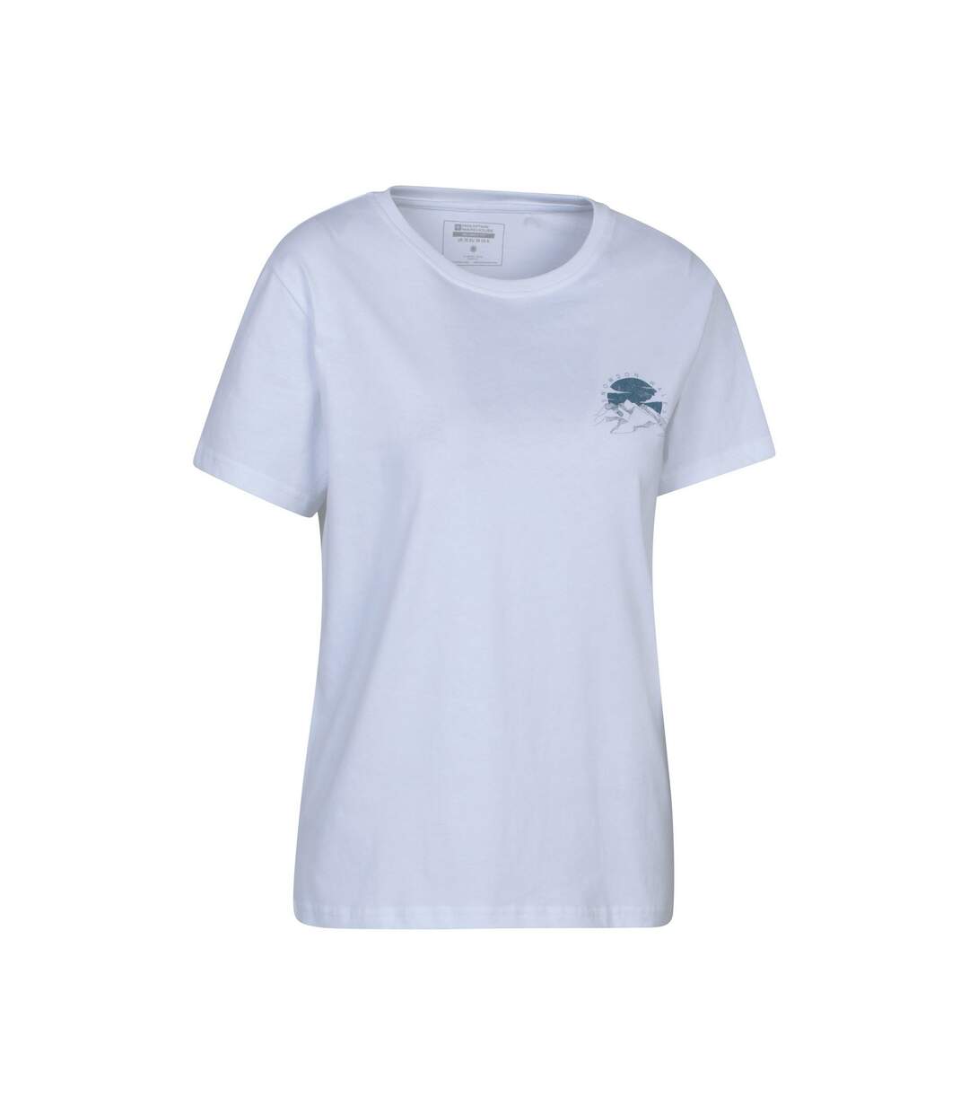 Womens/ladies Snowdon Relaxed Fit Short-sleeved T-shirt White Mountain Warehouse-3