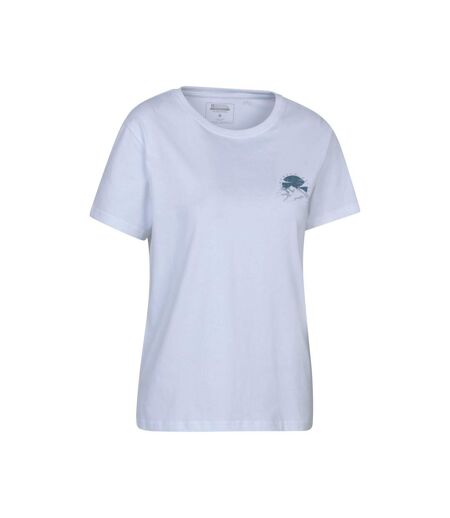 Womens/ladies Snowdon Relaxed Fit Short-sleeved T-shirt White Mountain Warehouse