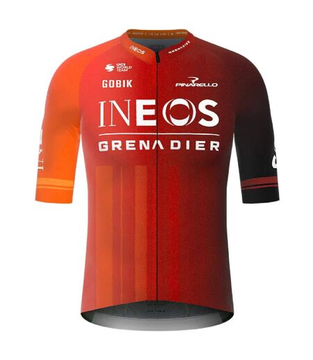 Mens Full Zip Short-sleeved Cycling Jersey Red Castore