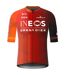 Mens Full Zip Short-sleeved Cycling Jersey Red Castore-2