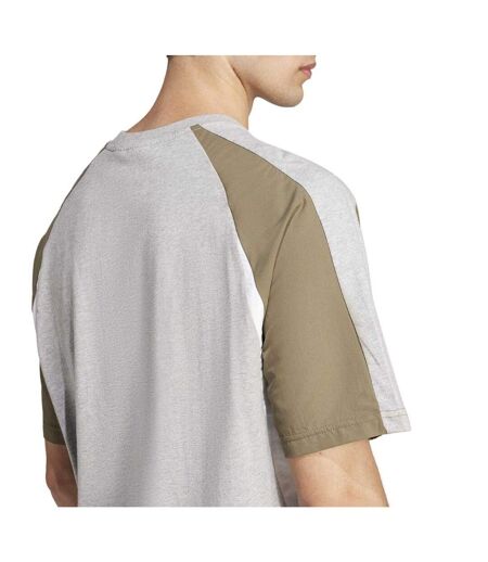 T-shirt Motif/style Blocs De Couleurs Essentials Homme Gris Chiné Chiné Adidas