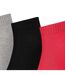 Socquettes Quarter Adulte Noir Rouge Gris Puma-3
