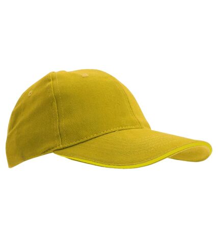 Casquette de baseball buffalo unisexe jaune SOLS