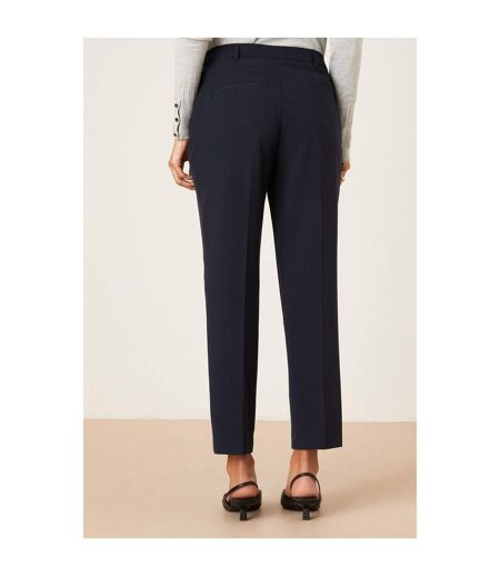 Womens/ladies Slim Ankle Grazer Trousers Navy Dorothy Perkins