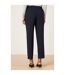 Womens/ladies Slim Ankle Grazer Trousers Navy Dorothy Perkins-3