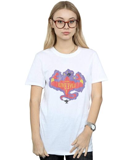 Disney - T-shirt THE DESCENDANTS GENIE LONG LIVE - Femme (Blanc) - UTBI20002