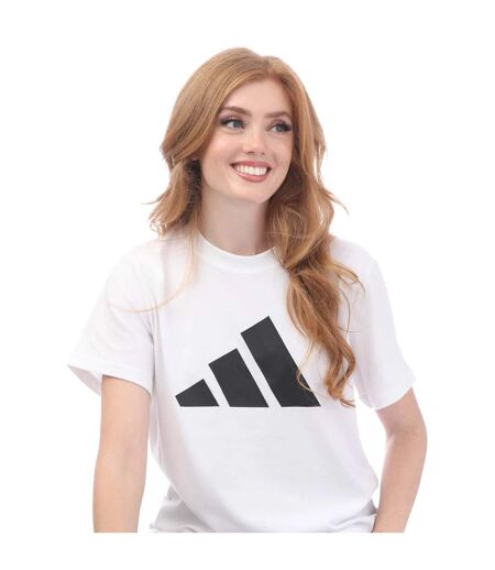 Womens/ladies future icons logo t-shirt white Adidas