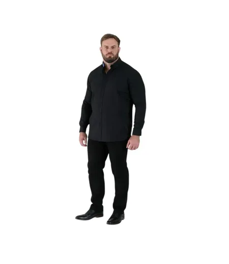 Mens D555 Richard Oxford Tall Long-sleeved Shirt Black Duke