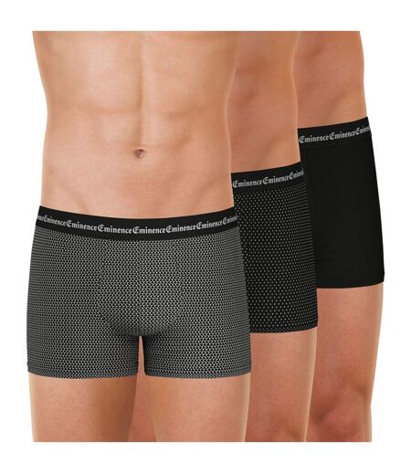 Lot de 3 boxers homme Business Print