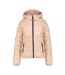 Womens/ladies Patterned Full Zip Puffer Jacket Baby Pink Icepeak-2