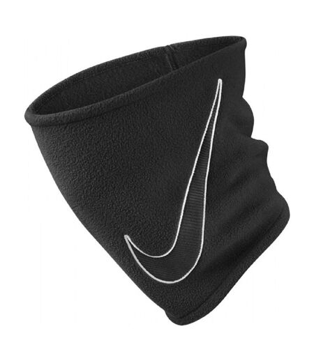 Unisex adult fleece neck warmer one size black/white Nike