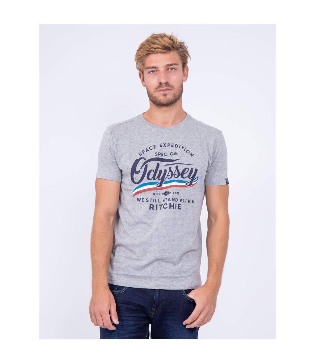 T-shirt col rond pur coton JOUFAX-1