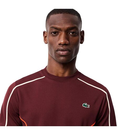 T-shirt Tennis Homme Marron Lacoste