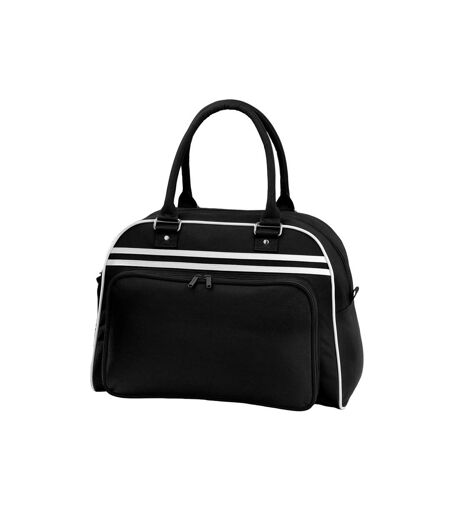 Sac de bowling taille unique noir / blanc Bagbase
