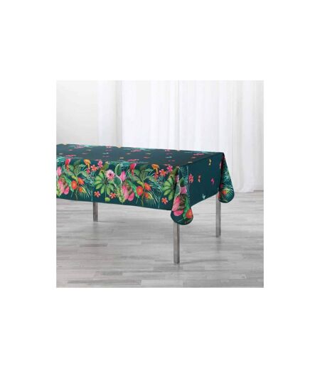 Nappe Antitache Tropical Vintage 150x240cm Bleu