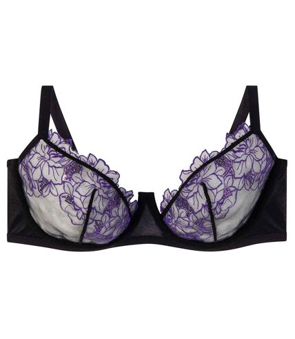 Soutien-gorge à armatures grand maintien noir/violet Amants