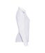 Womens/ladies Poplin Easy-care Long-sleeved Formal Shirt White Russell Collection-3