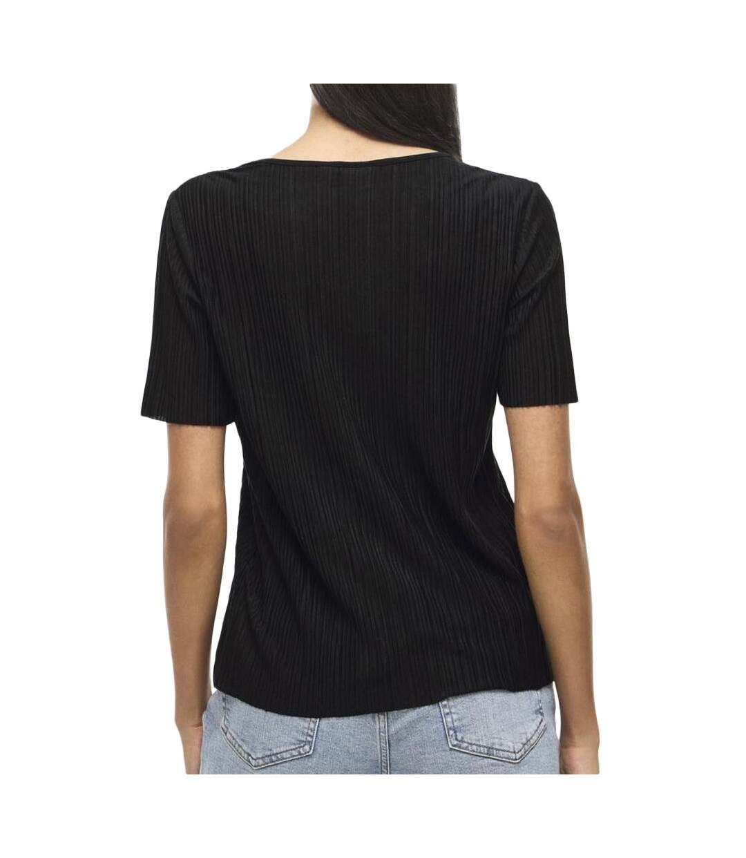T-Shirt noir femme vila viplisa-2