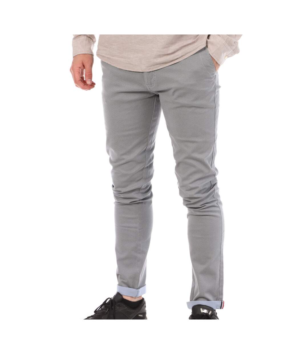 Chino bleu/gris homme la maison blaggio tamar-1
