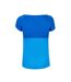 T-shirt Mancherons Motif/style Logo Femme Bleu Aster Babolat-2
