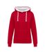 Sweat À Capuche Femme Rouge Blanc Neige SG Originals-1