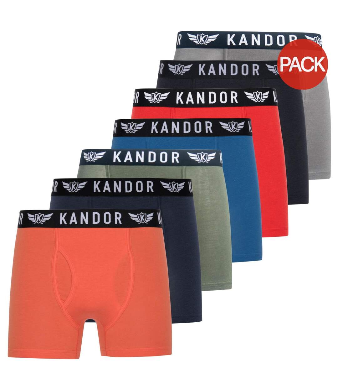 Boxers bambers homme orange Kandor Kandor