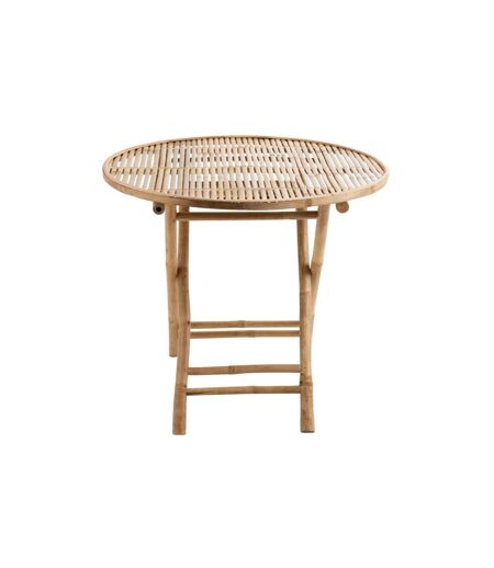 Table de Jardin Pliable Bambou 90cm Naturel