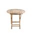 Table de Jardin Pliable Bambou 90cm Naturel