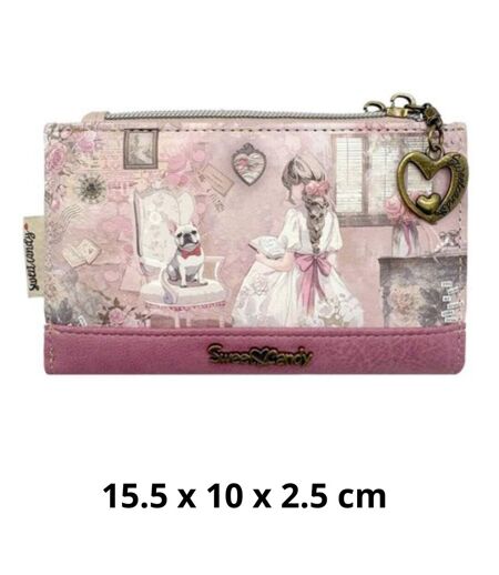 Portefeuille porte-monnaie synthétique femme - Synthétique - motifs graphiques