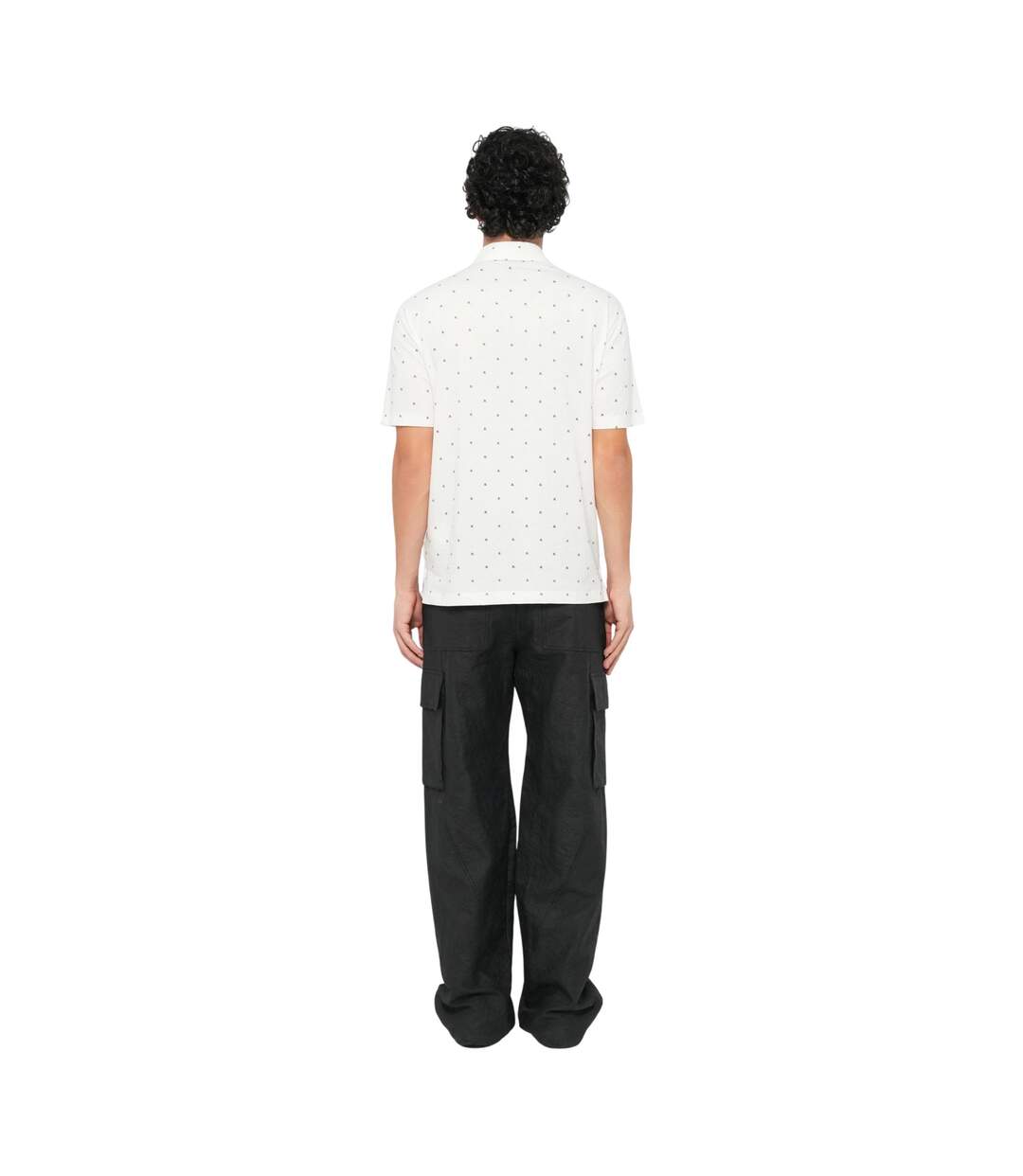 Polo Manches Courtes Motif/style Logo Homme Blanc Armani Exchange-3
