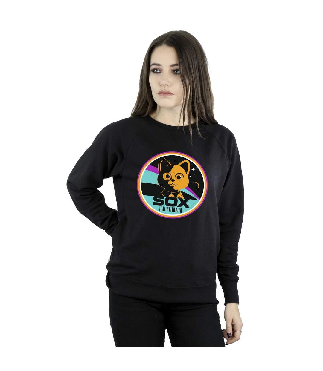Disney Sweat-shirt Lightyear Sox Circle - Femmes/Dames (Noir) - UTBI25073-2