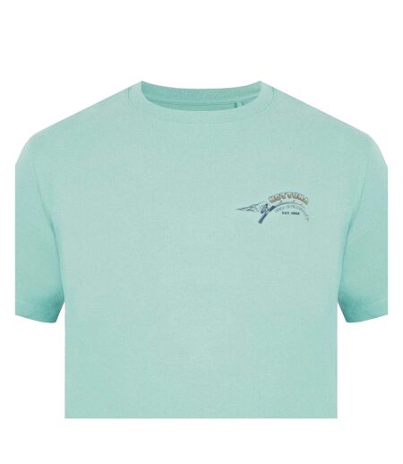 T-shirt Homme Turquoise Pâle Hot Tuna