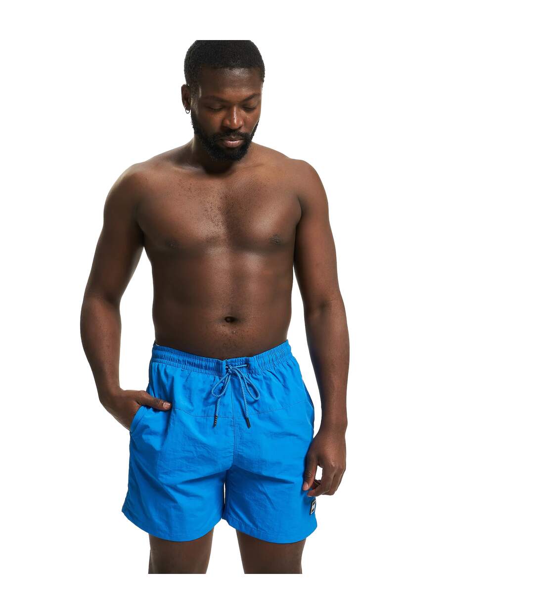 Short De Bain Motif/style Bloc Homme Bleu Cobalt Urban Classics-2